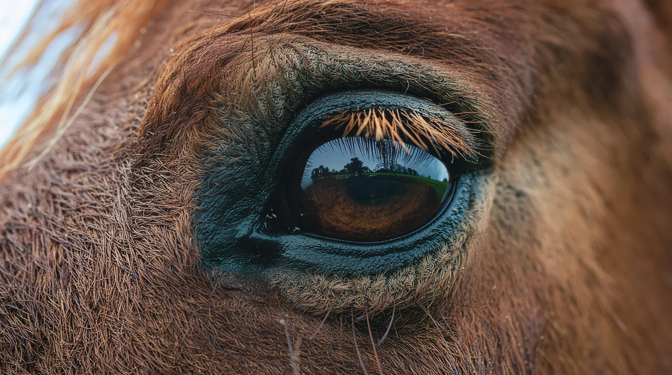 Un regard de cheval au Elevage de la Tenaille, Bussière-Galant